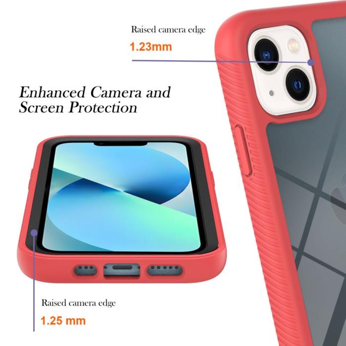 Bild 3, iPhone 15 Skal 360 Hybrid Shockproof Röd