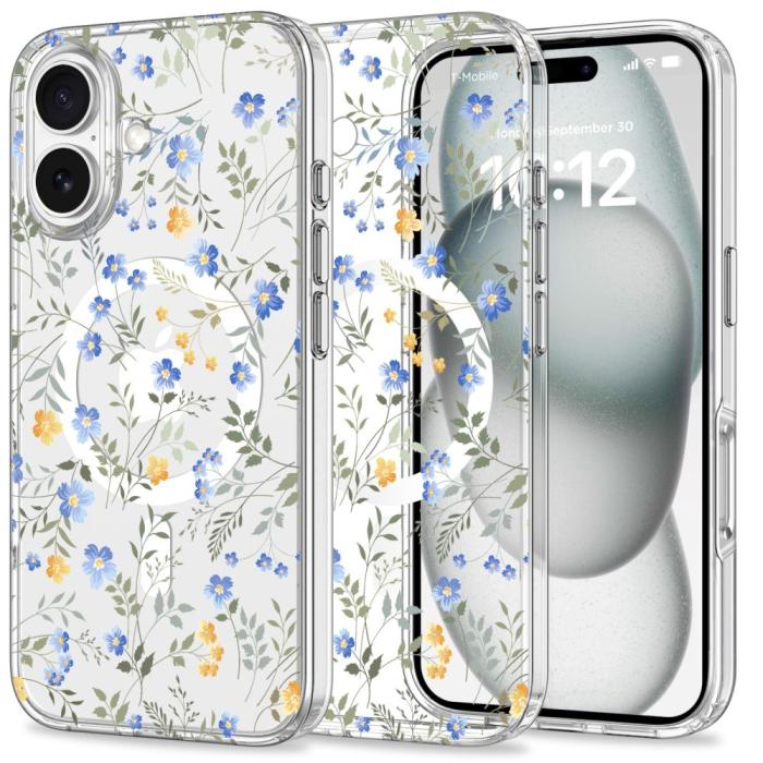 Bild 1, Tech-Protect iPhone 16 Skal MagSafe MagMood Spring Flowers