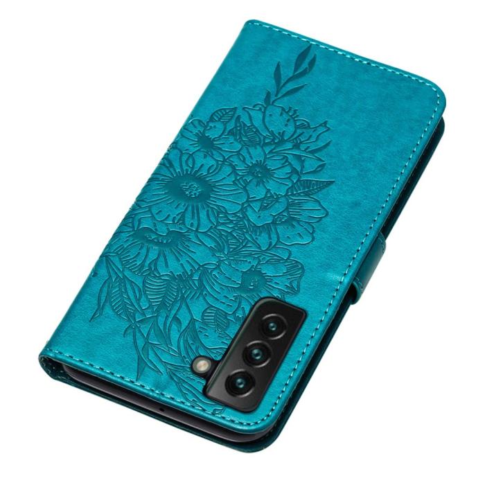 Bild 5, Samsung Galaxy S23 Plus Fodral Fjäril Blå