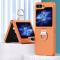 Galaxy Z Flip 6 Skal Skin Touch Ringhållare Orange