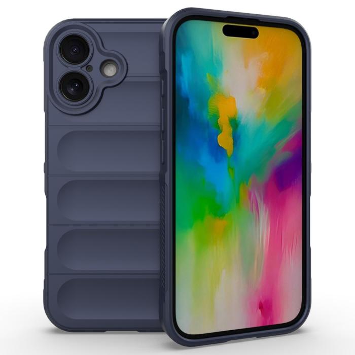 Bild 1, iPhone 16 Plus Skal Magic Shield Mörk Blå