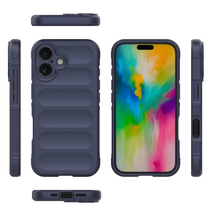 Bild 3, iPhone 16 Plus Skal Magic Shield Mörk Blå