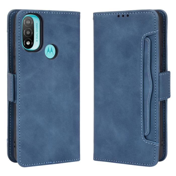 Bild 1, Motorola Moto E20 Fodral Med Avtagbart Kortfodral Blå