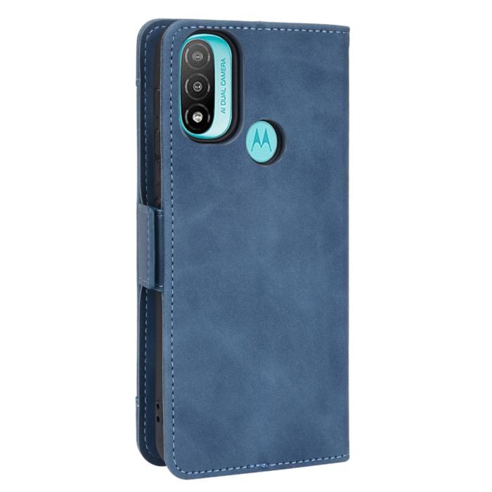 Bild 3, Motorola Moto E20 Fodral Med Avtagbart Kortfodral Blå