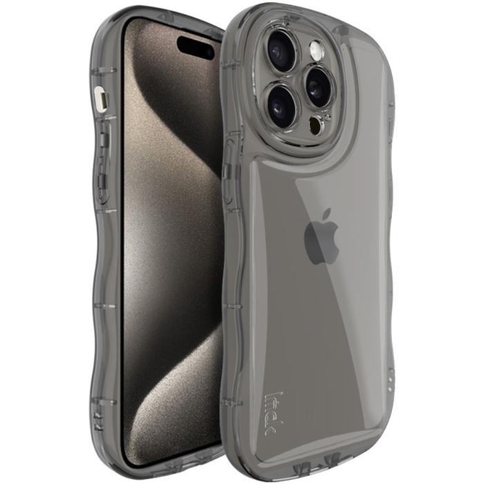 Bild 1, IMAK iPhone 15 Pro Skal TPU Tonad Svart