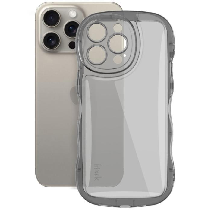 Bild 2, IMAK iPhone 15 Pro Skal TPU Tonad Svart