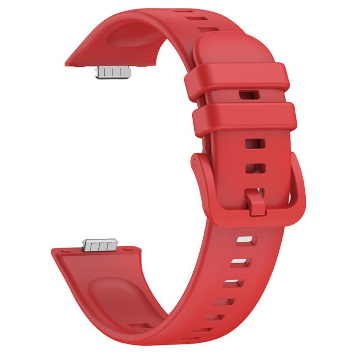 Bild 1, Huawei Watch Fit 3 Klockarmband Silikon Röd