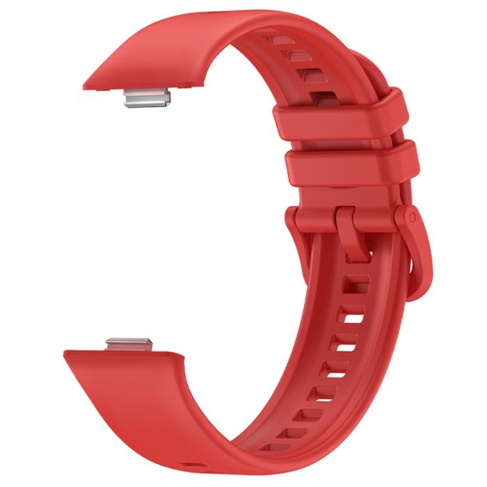 Bild 2, Huawei Watch Fit 3 Klockarmband Silikon Röd