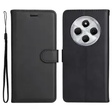 Xiaomi Redmi 14C Fodral L&auml;der Svart