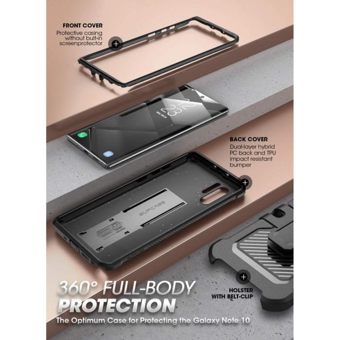 Bild 5, Supcase Galaxy Note 10 Plus Skal Unicorn Beetle Pro Svart