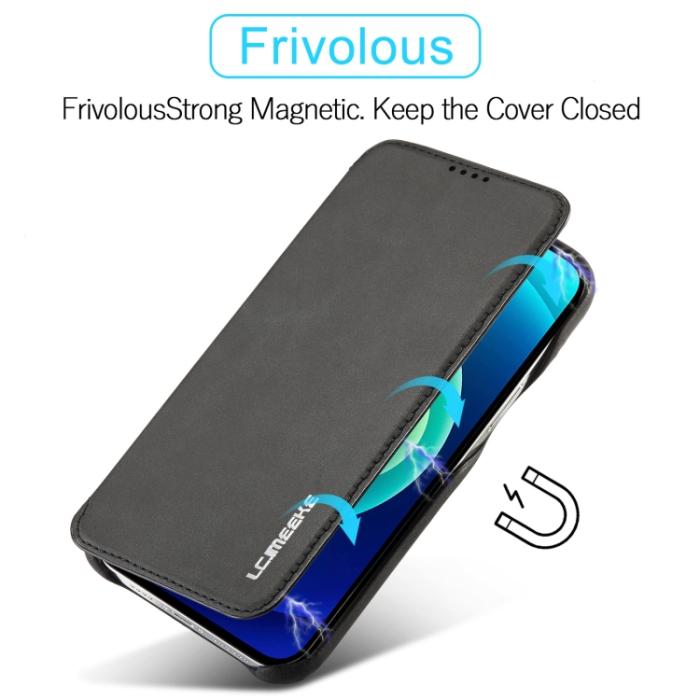 Bild 5, LC.IMEEKE iPhone 14 Pro Fodral Slim Flip Svart
