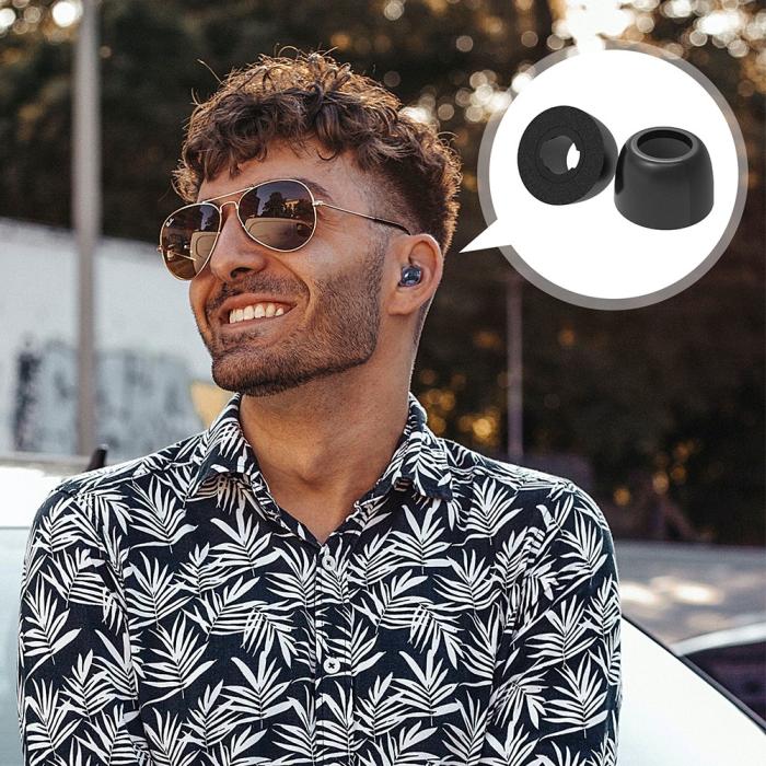 Bild 5, 3-PACK Öronpluggar / Earbuds Galaxy Buds Pro/Buds Pro 2 Svart