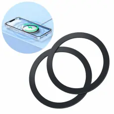 Joyroom 2-PACK MagSafe Magnetiska Metall Ringar Svart