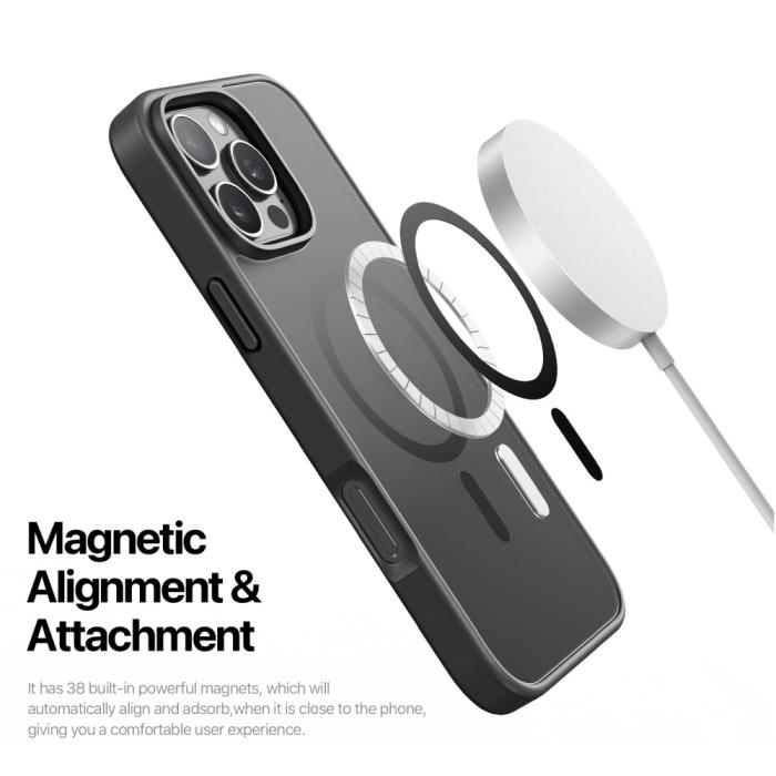 Bild 5, DUX DUCIS iPhone 16 Pro Skal MagSafe Yind Series Matt Svart