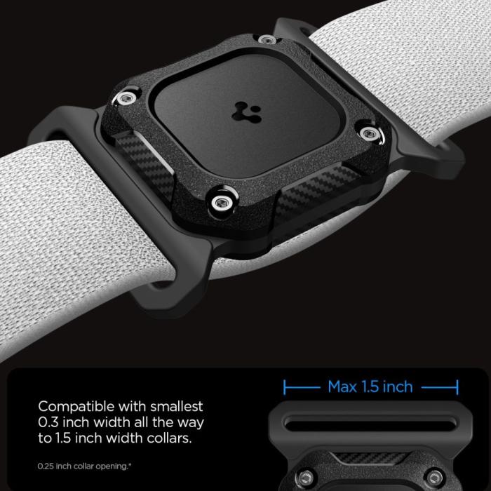 Bild 2, Spigen Apple AirTag 2/1 Hållare Tough Armor Svart