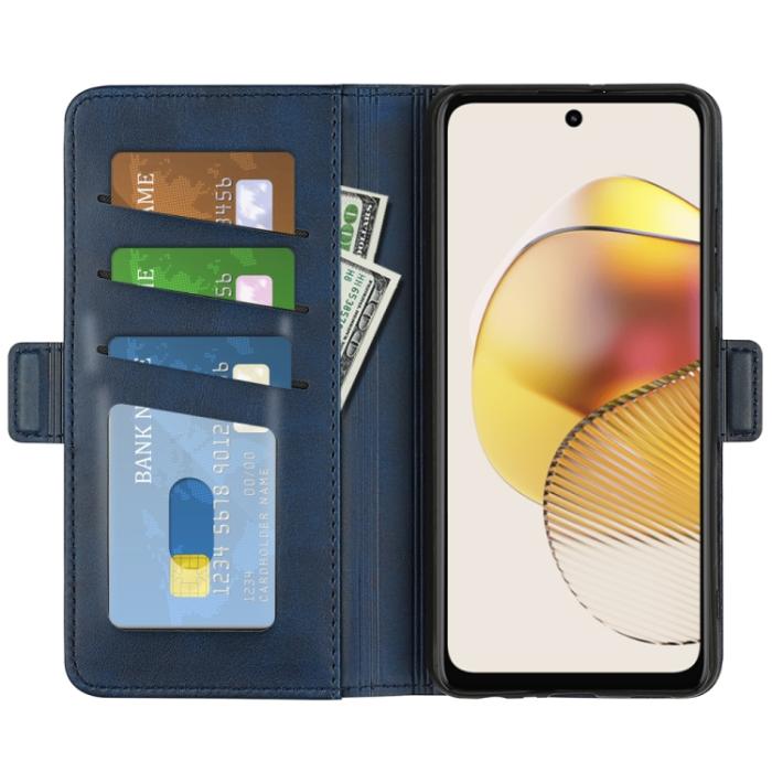 Bild 4, Motorola Moto G73 5G Fodral Magnetisk Stängning Blå