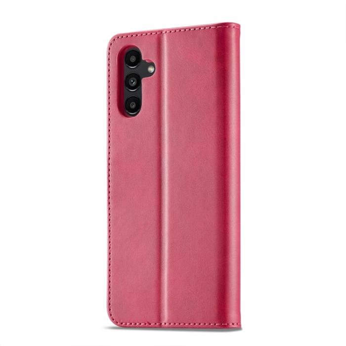 Bild 3, LC.IMEEKE Samsung Galaxy A24 5G Fodral Läder Röd/Rosa