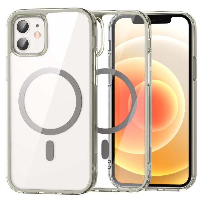 Bild 1, ColorPop iPhone 12/12 Pro Skal CH MagSafe Transparent/Titanium