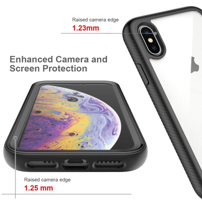 Bild 4, iPhone X/Xs Skal 360 Hybrid Defense Svart
