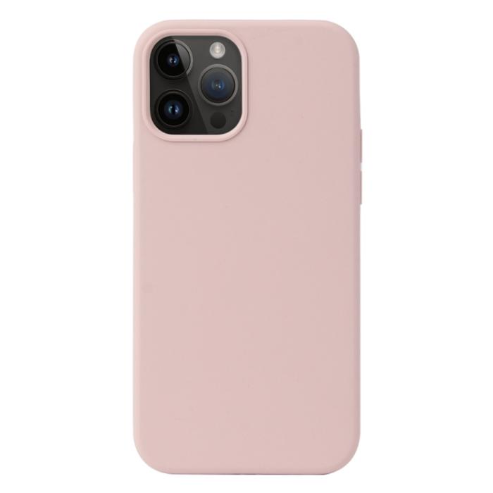 Bild 1, iPhone 15 Pro Skal Liquid Silikon Sand Pink