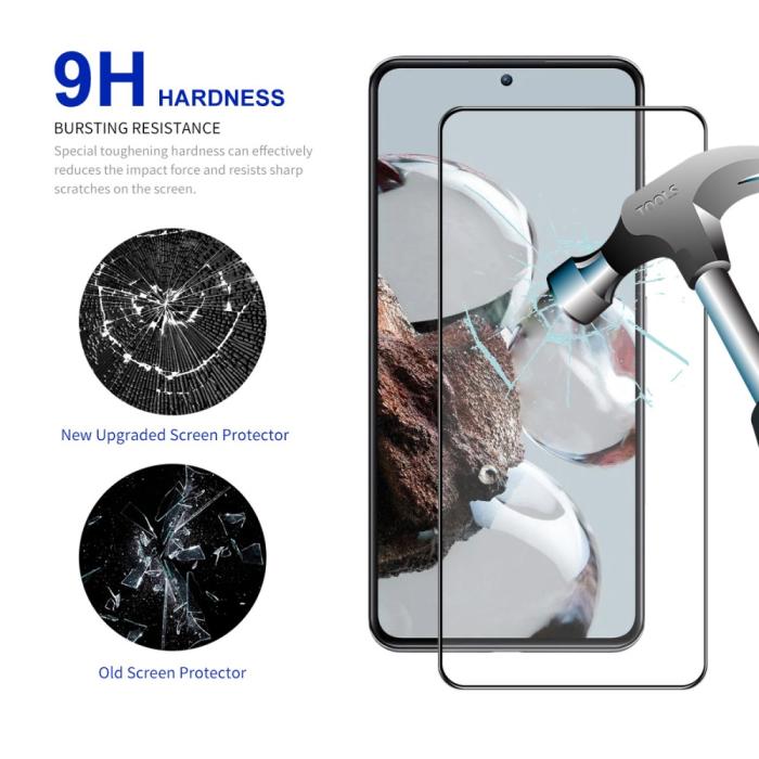 Bild 3, ENKAY Xiaomi 12T / 12T Pro Skärmskydd Heltäckande