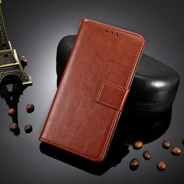 Bild 4, Motorola Edge 30 Fusion 5G Fodral Crazy Horse Läder Brun