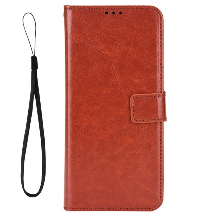Bild 5, Motorola Edge 30 Fusion 5G Fodral Crazy Horse Läder Brun