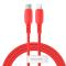Baseus 1.2m 18W USB-C PD - Lightning Kabel - Röd
