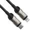 Baseus 1m 18W PD Lightning - USB-C Med LED - Svart