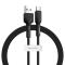 Baseus Silica Gel 1m 3A USB-C Kabel - Svart
