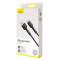Baseus Silica Gel 1m 3A USB-C Kabel - Svart
