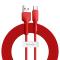Baseus Silica Gel 2m 2A USB-C Kabel - Röd
