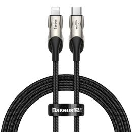 Baseus 1m 18W PD Lightning - USB-C Med LED - Svart