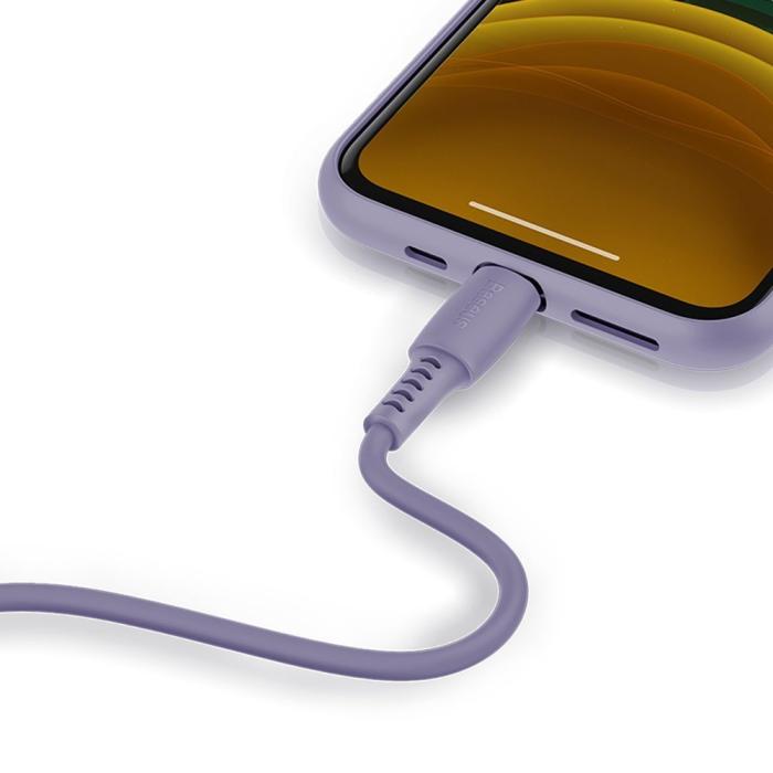 Bild 3, Baseus 1.2m 18W USB-C PD - Lightning Kabel - Lila
