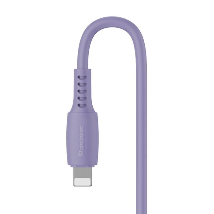 Bild 5, Baseus 1.2m 18W USB-C PD - Lightning Kabel - Lila