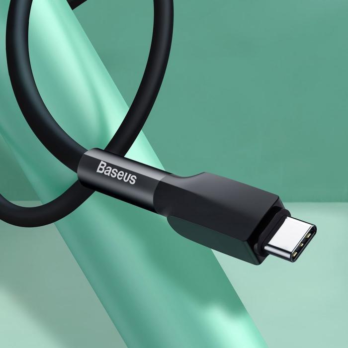 Bild 3, Baseus Silica Gel 2m 2A USB-C Kabel - Svart
