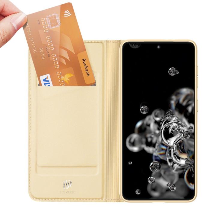 Bild 2, Samsung Galaxy S21 - DUX DUCIS Skin Pro Fodral - Guld