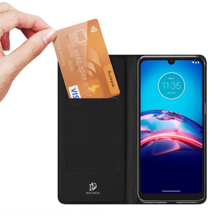 Bild 2, Motorola Moto E6s (2020) - DUX DUCIS Skin Pro Plånboksfodral - Svart