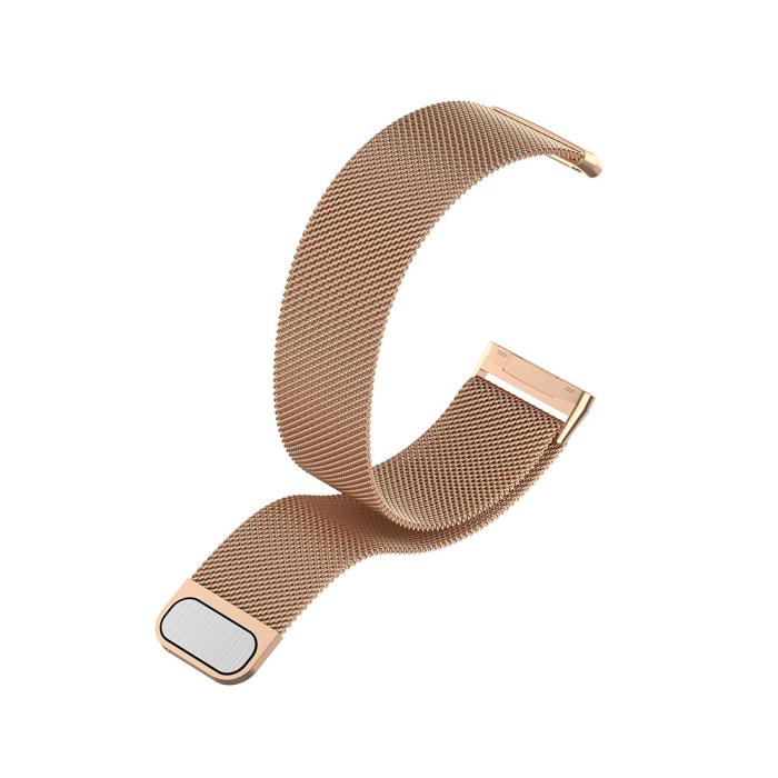 Bild 2, Milanese Loop Metall Armband Fitbit Versa 3/Fitbit Sense - Roséguld