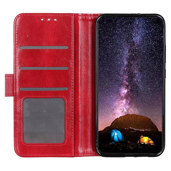Bild 6, Samsung Galaxy A03 Fodral Crazy Horse Röd