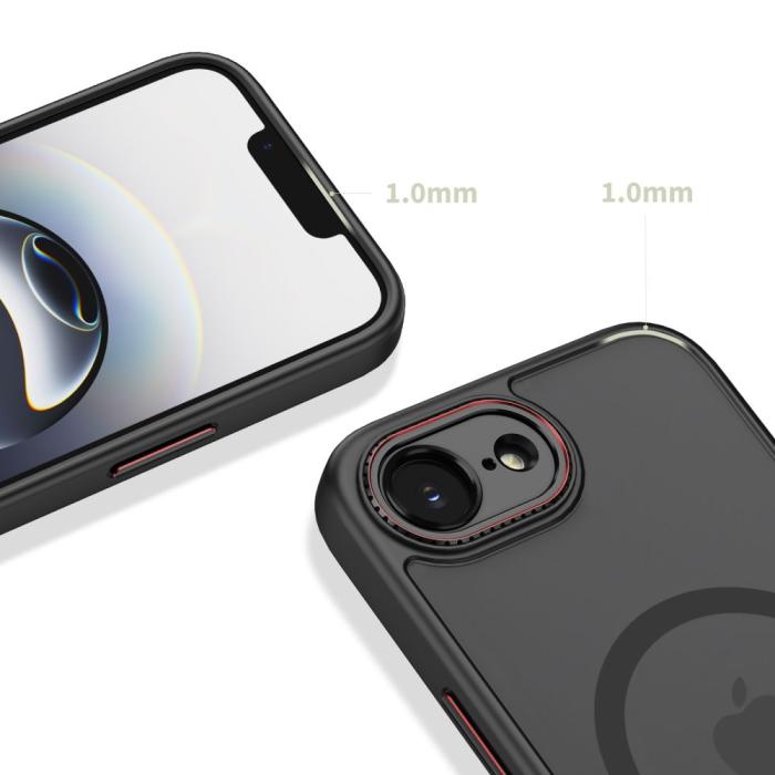 Bild 5, Tech-Protect iPhone 17e/16e Skal MagSafe MagCam Svart/Röd