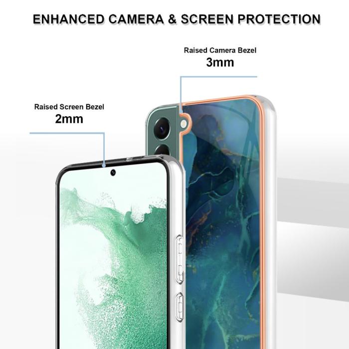 Bild 4, Samsung Galaxy S23 Plus Skal Marmor TPU Grön