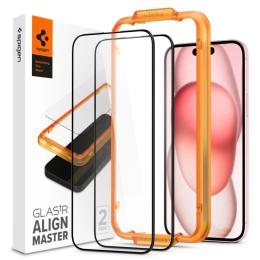 Spigen iPhone 15 Plus 2-PACK Skärmskydd ALM Glass FC