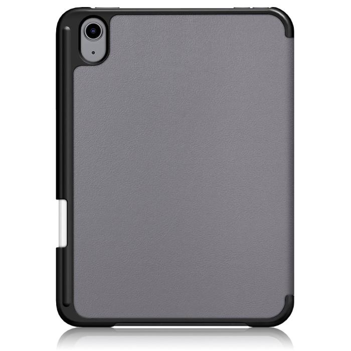 Bild 3, iPad Mini 2024/2021 Fodral Tri-Fold Med Pennhållare Grå