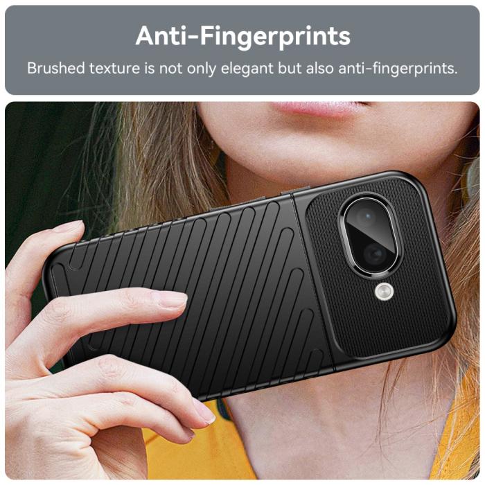 Bild 6, Google Pixel 9a Skal Twill Textur Svart