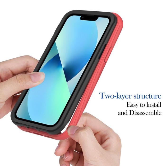 Bild 4, iPhone 15 Skal 360 Hybrid Shockproof Röd