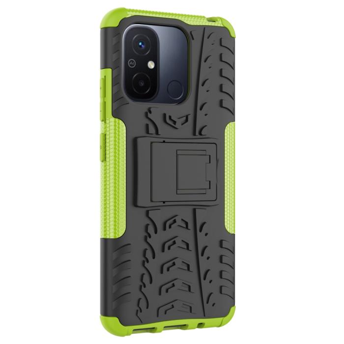 Bild 4, Xiaomi Redmi 12C 4G Skal Ultimata Stöttåligt med Stöd Grön