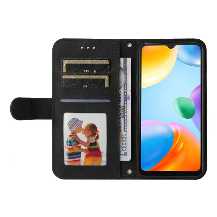 Bild 4, Xiaomi Redmi 10C Fodral Skin Touch Läder Svart