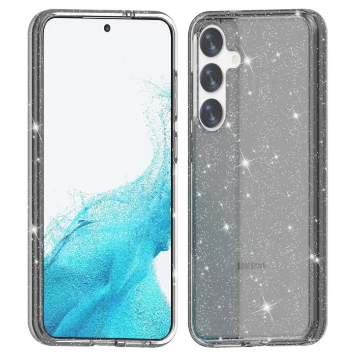 Bild 1, Samsung Galaxy S24 Skal Sparkling Glitter Svart