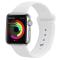 Silikon Armband Apple Watch 42/44/45 mm Vit